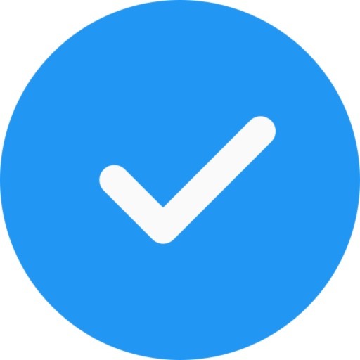 blue checkmarks